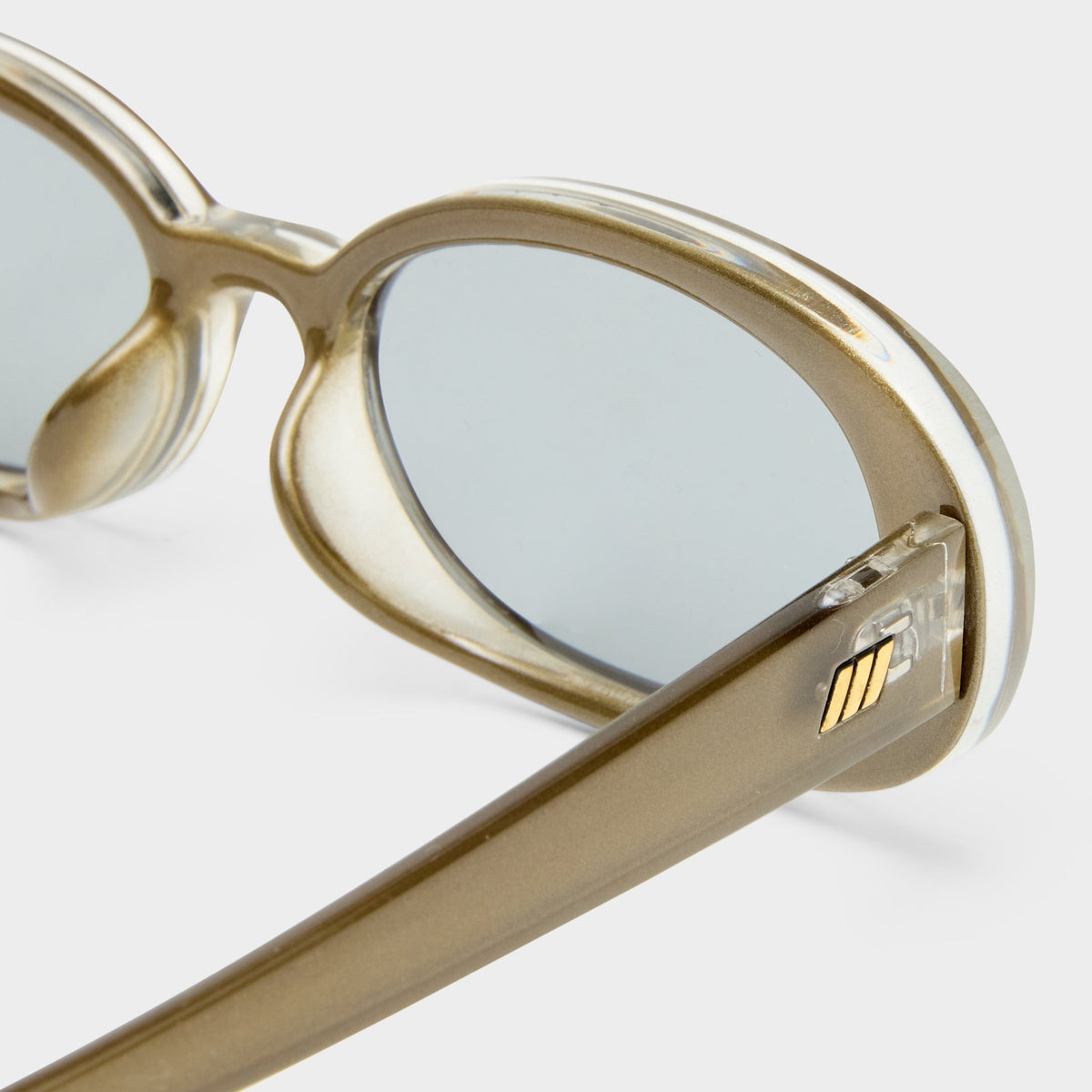 Le Specs Outta Love + Sunglasses - Olive Pearl