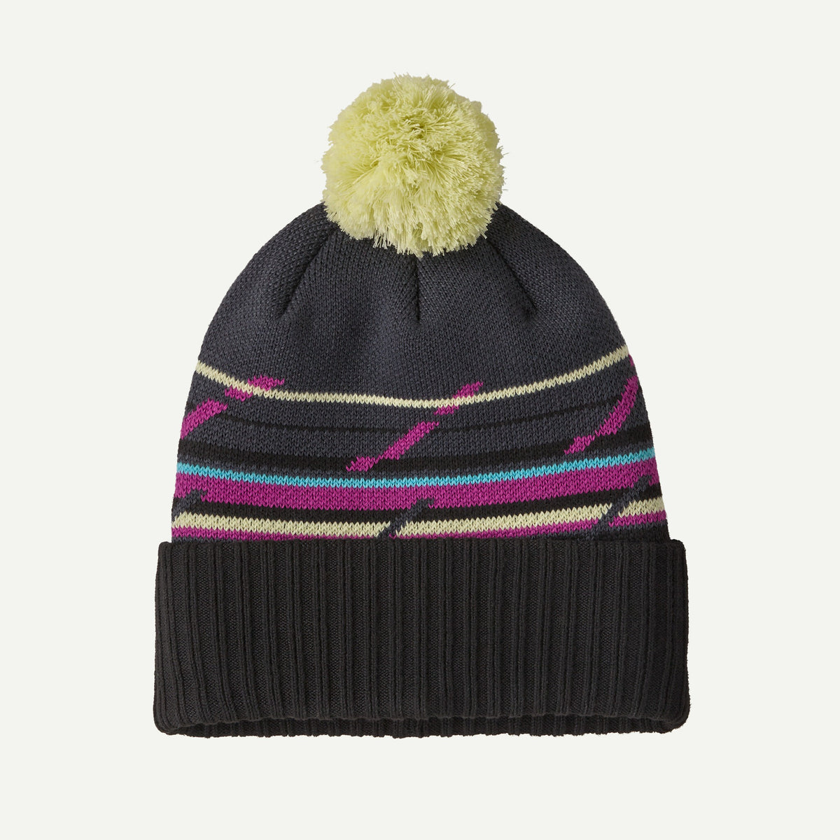 Patagonia PATAGONIA Powder Town Beanie - MGSM_Mountain Minded Geo: Smolder Blue