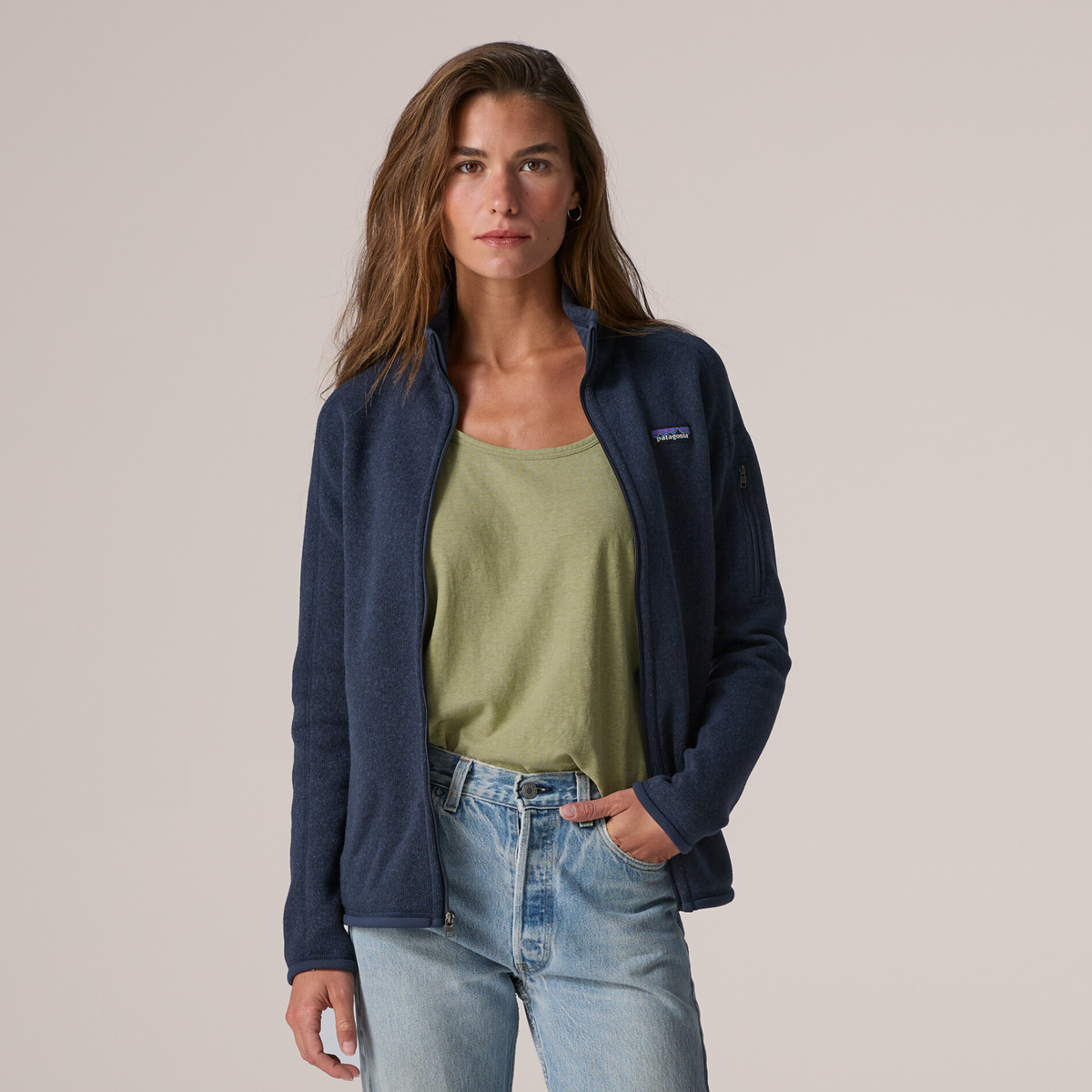 Patagonia PATAGONIA Womens Better Sweater Jacket-New Navy