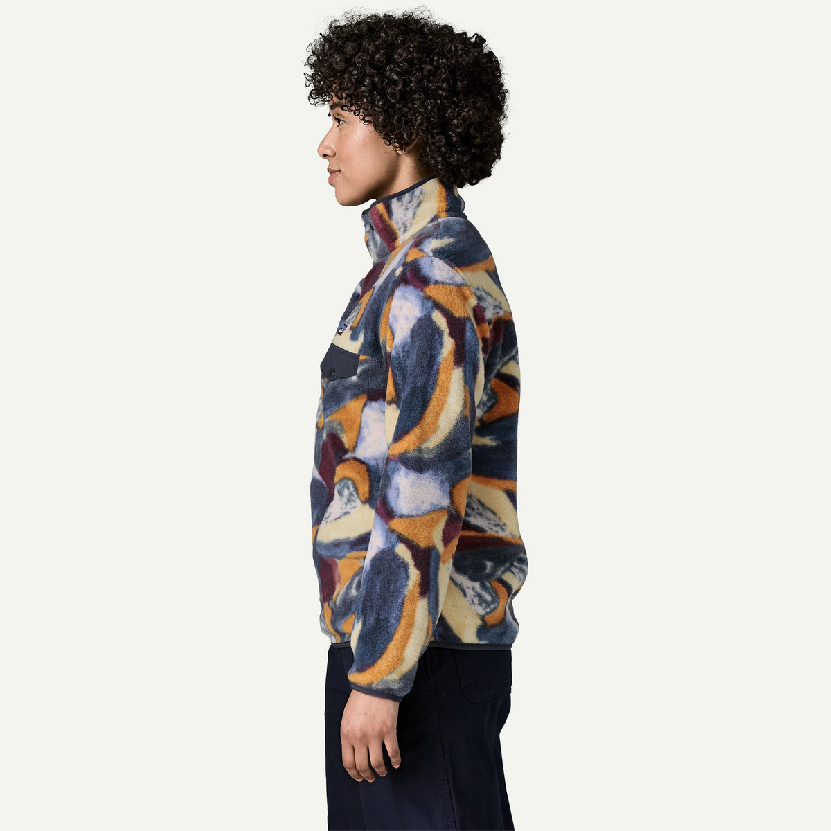 Patagonia PATAGONIA Womens LW Synch Snap-T Pull Over - SSMD_Smudge: Smolder Blue