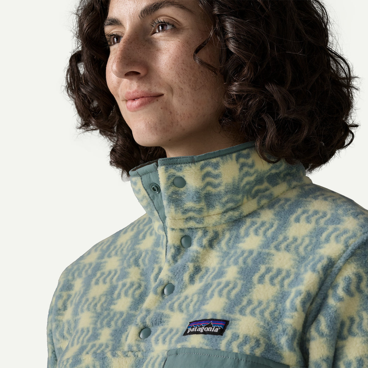Patagonia PATAGONIA Womens LW Synch Snap-T Pull Over - SNQS_Sun Quilt: Blue Sage