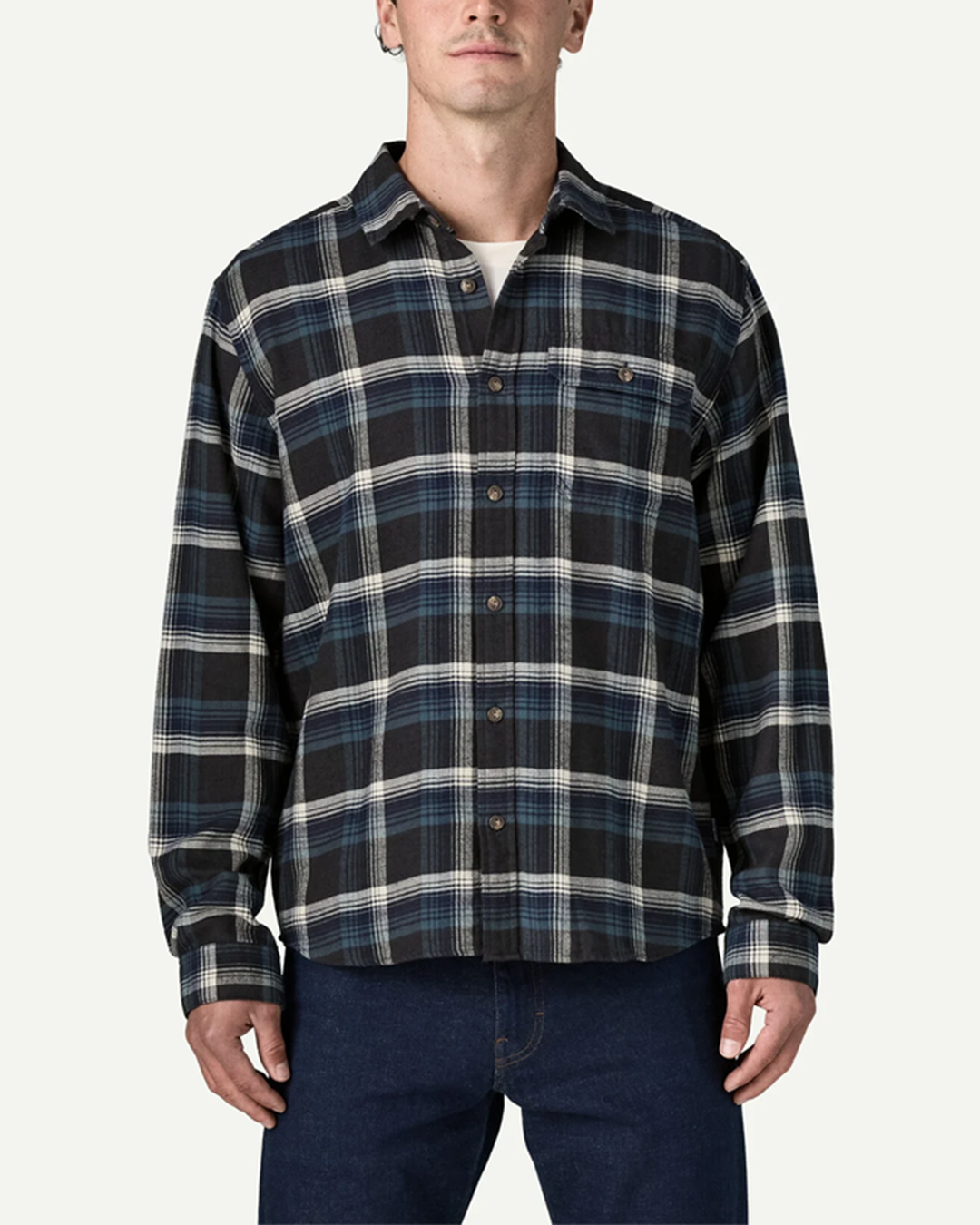Mens L/S Cotton in Conversion LW Fjord Flannel Shirt