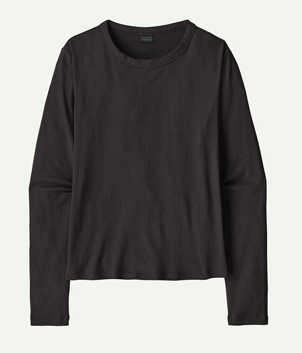 Womens L/S Rib Knit Top