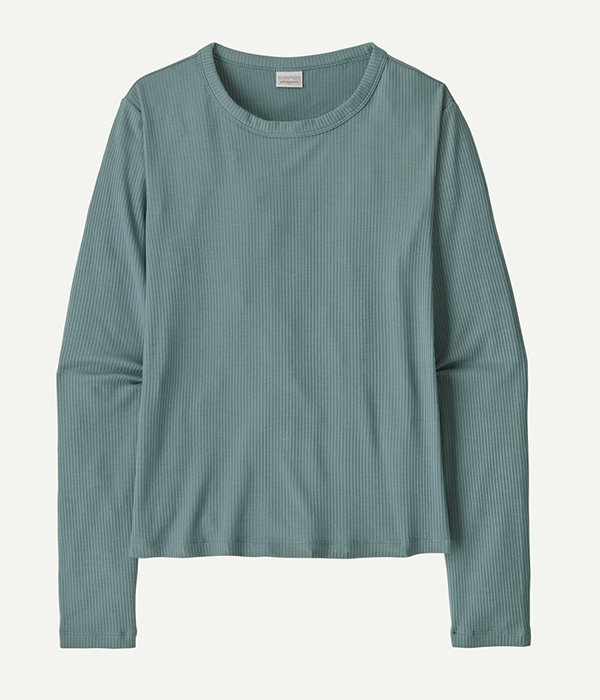 Womens L/S Rib Knit Top