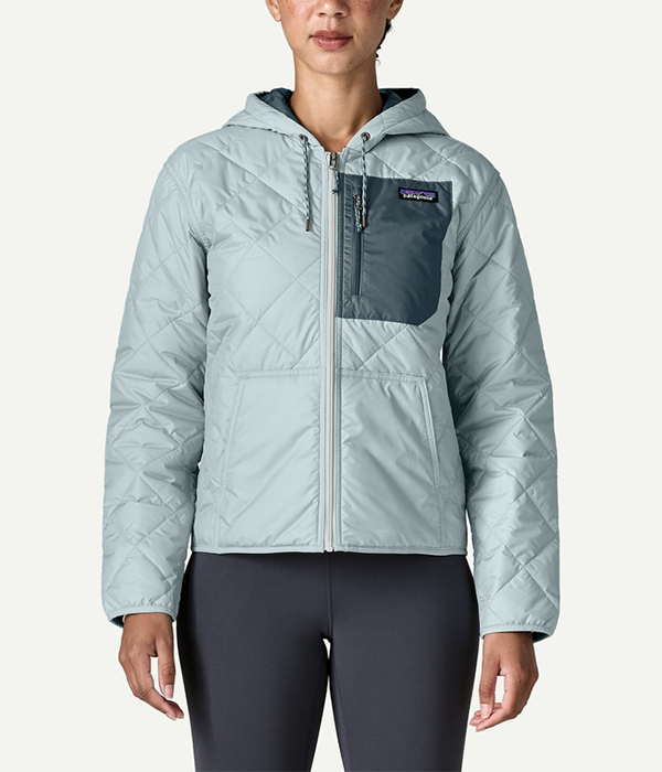 Womens Diamond Quilted Bomber Hoody