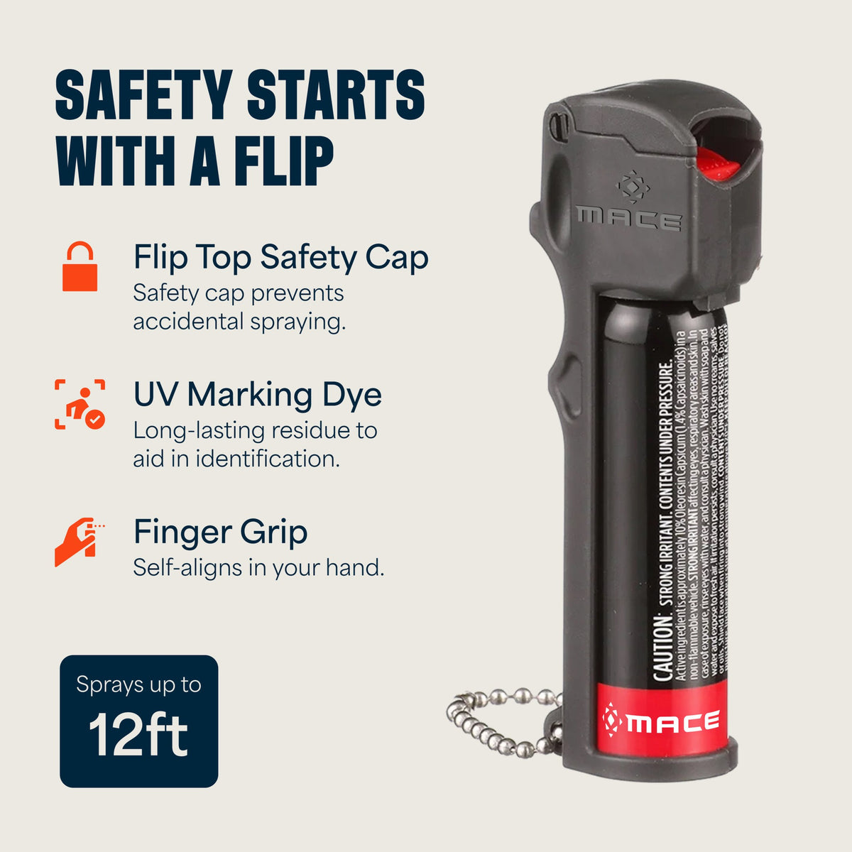 Mace Personal Model Pepper Spray - Black