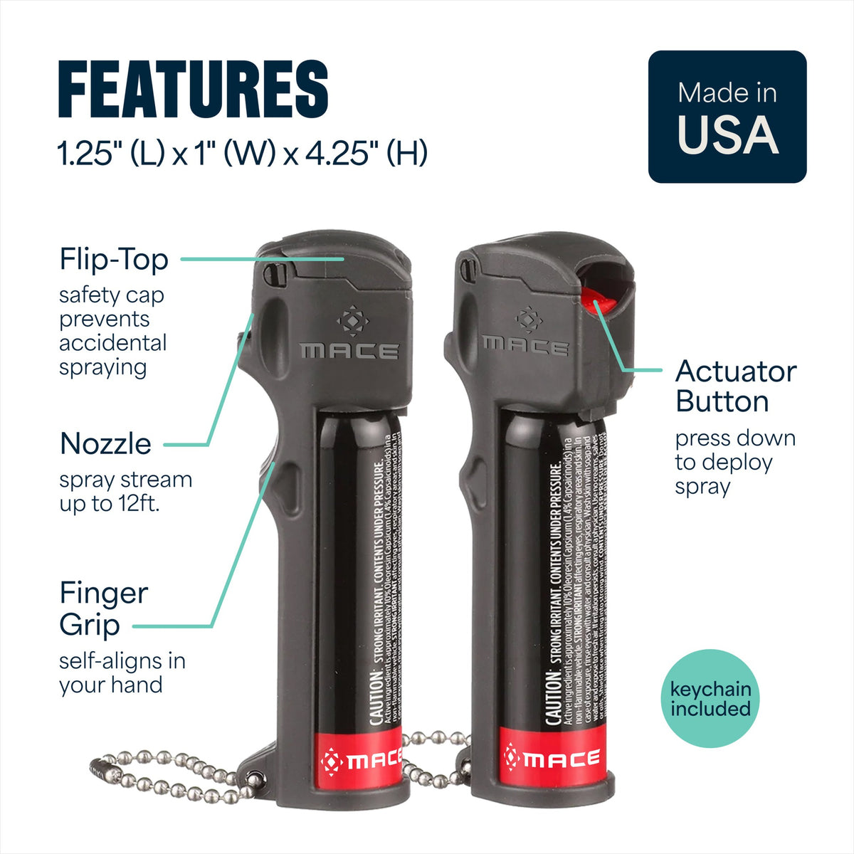 Mace Personal Model Pepper Spray - Black
