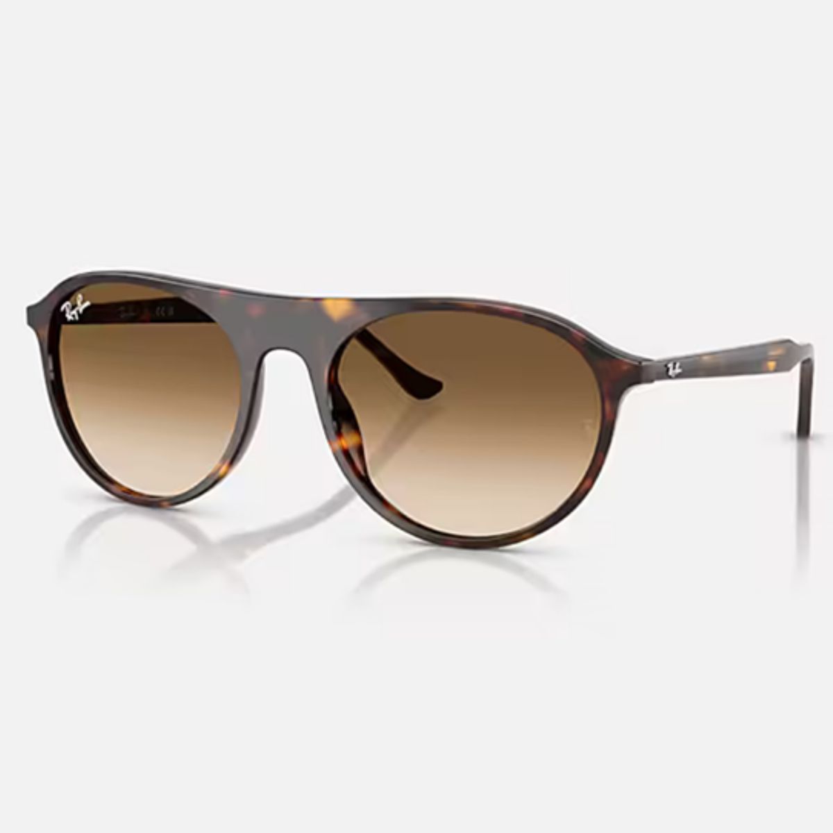 Rayban RB2215-902/51 in Havana / Clear Gradient Brown-Havana / Clear Gradient Brown