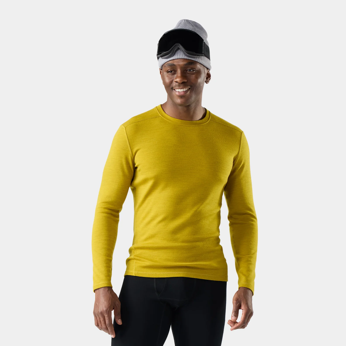 Smartwool Mens Merino 250 Baselayer Crew-Bronze Olive Heather