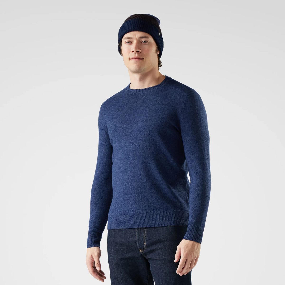 Smartwool SMARTWOOL Mens Sparwood Crew Sweater-Deep Navy Nightfall Blue