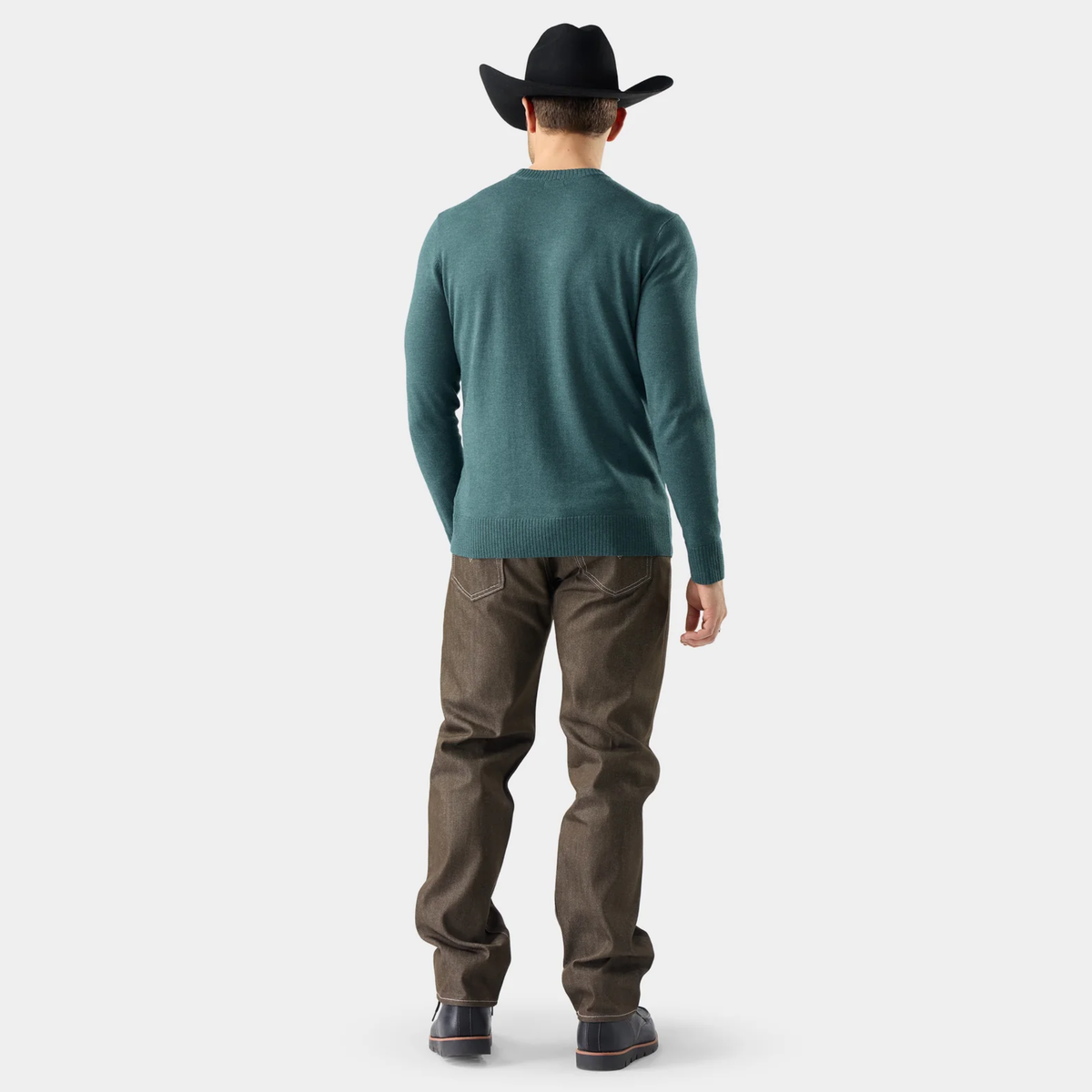Smartwool SMARTWOOL Mens Sparwood Crew Sweater-Dusty Teal Heather