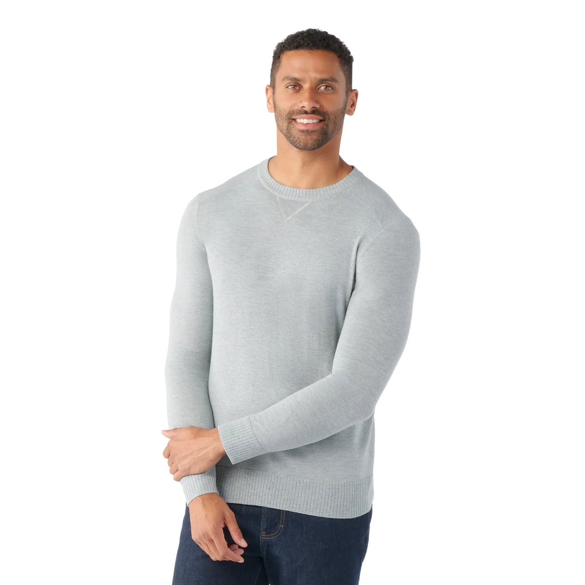 Smartwool SMARTWOOL Mens Sparwood Crew Sweater-Light Grey Heather