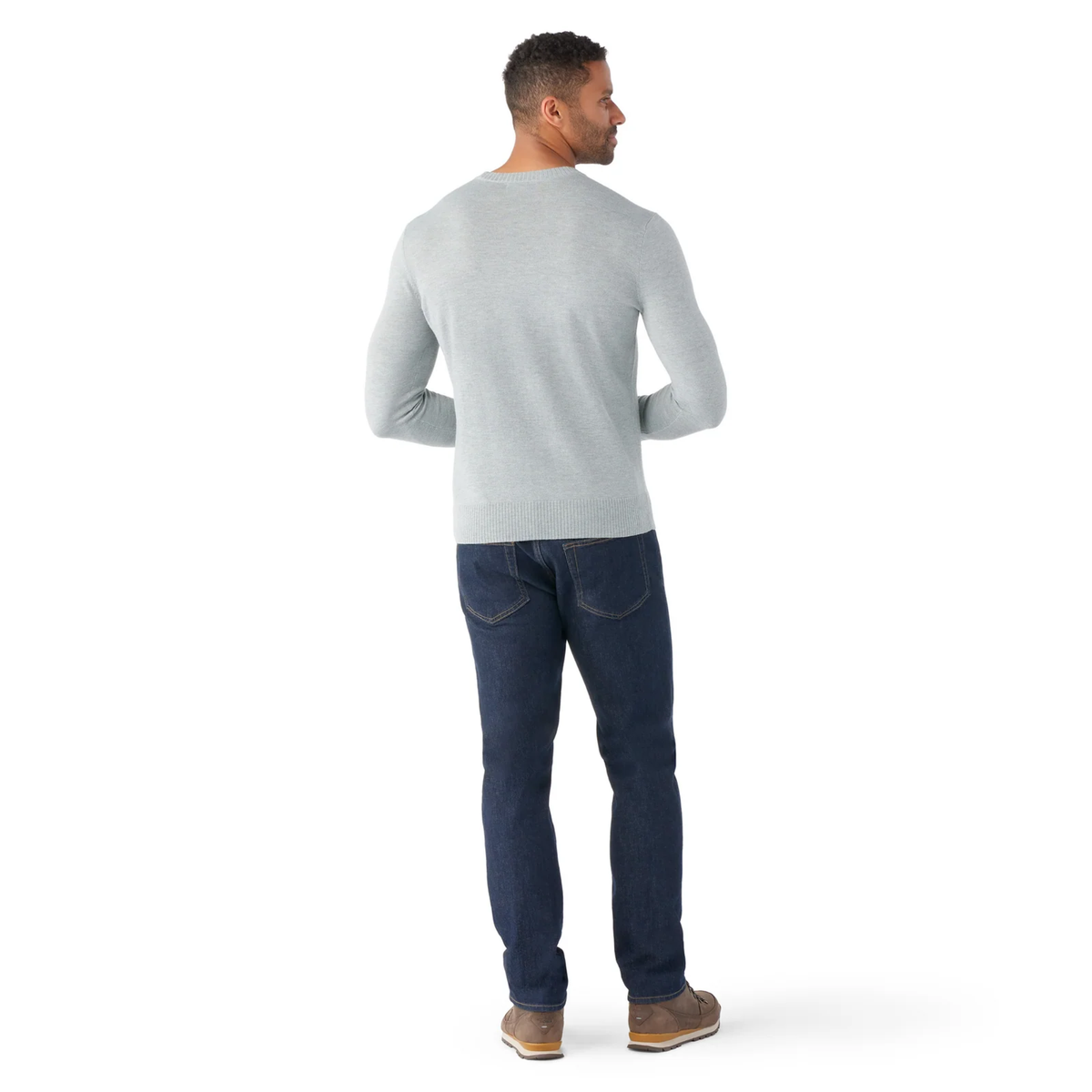 Smartwool SMARTWOOL Mens Sparwood Crew Sweater-Light Grey Heather
