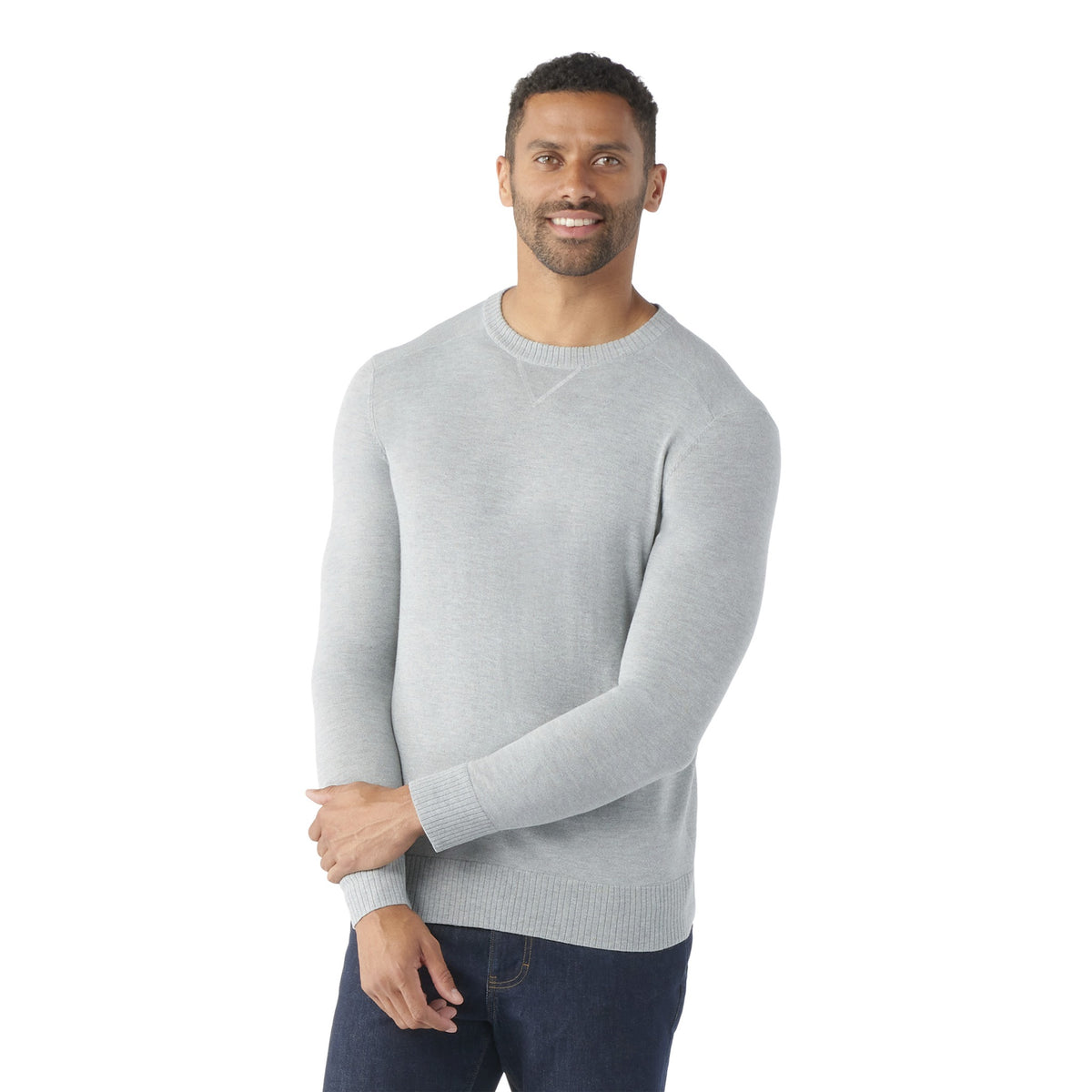 Smartwool SMARTWOOL Mens Sparwood Crew Sweater - Light Gray Heather
