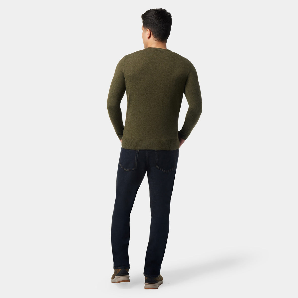 Smartwool SMARTWOOL Mens Sparwood Crew Sweater - North Woods Heather-Winter Moss Heather