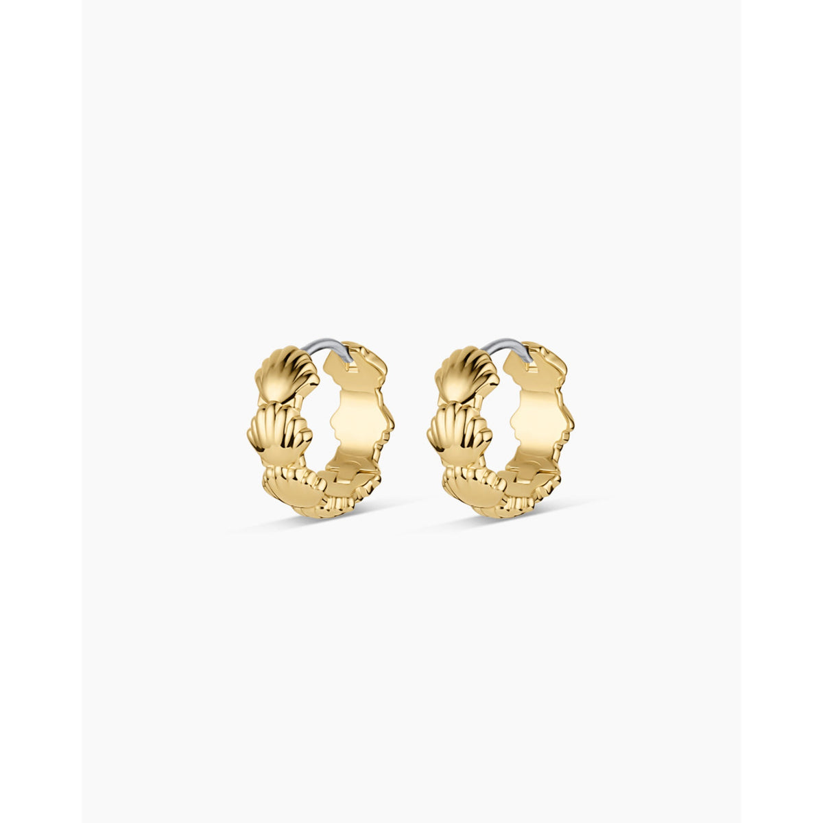Gorjana Scallop Mini Huggies - Gold - Gold