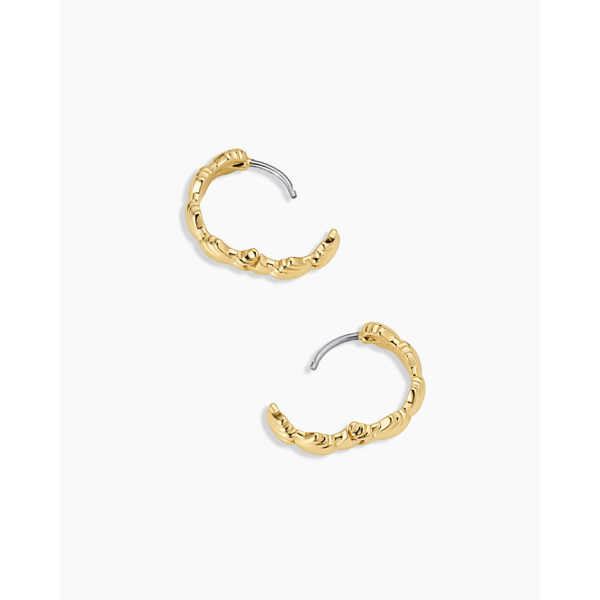 Gorjana Scallop Mini Huggies - Gold - Gold