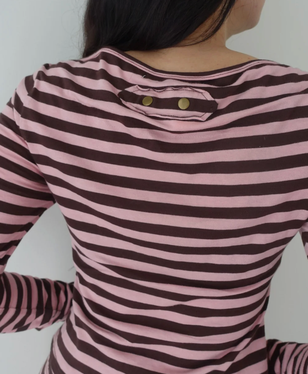 Womens Mars Cardigan in Pink / Brown
