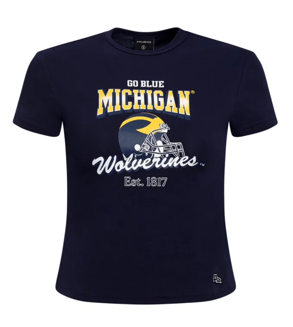 Womens Michigan Baby Tee
