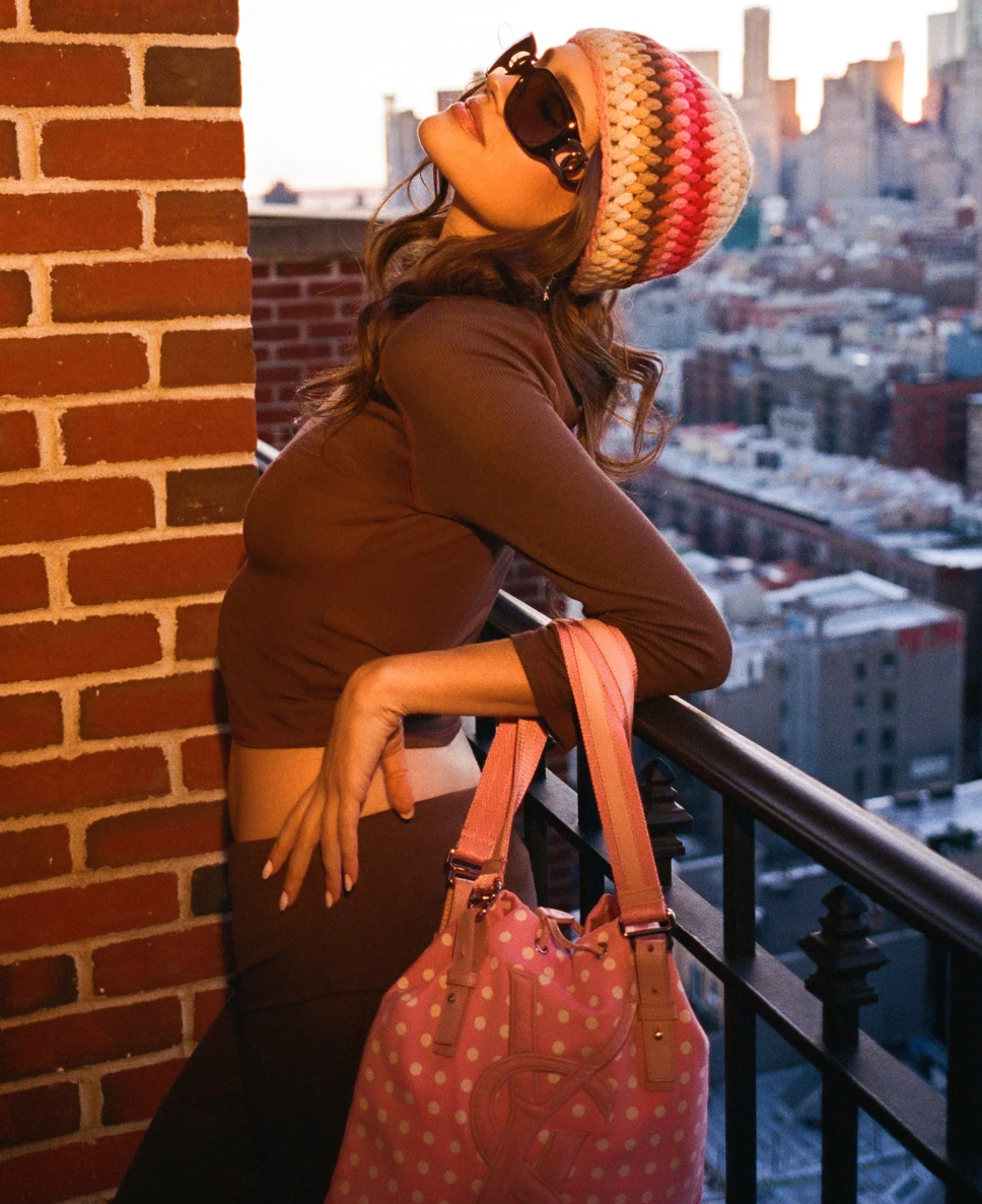 Womens Bowery Tee in Mocha