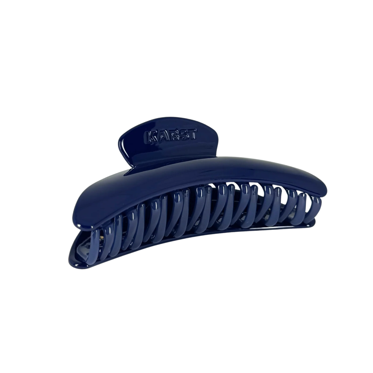 Karst Slim Hair Claw Clip — Midnight No Charm Ring-Midnight