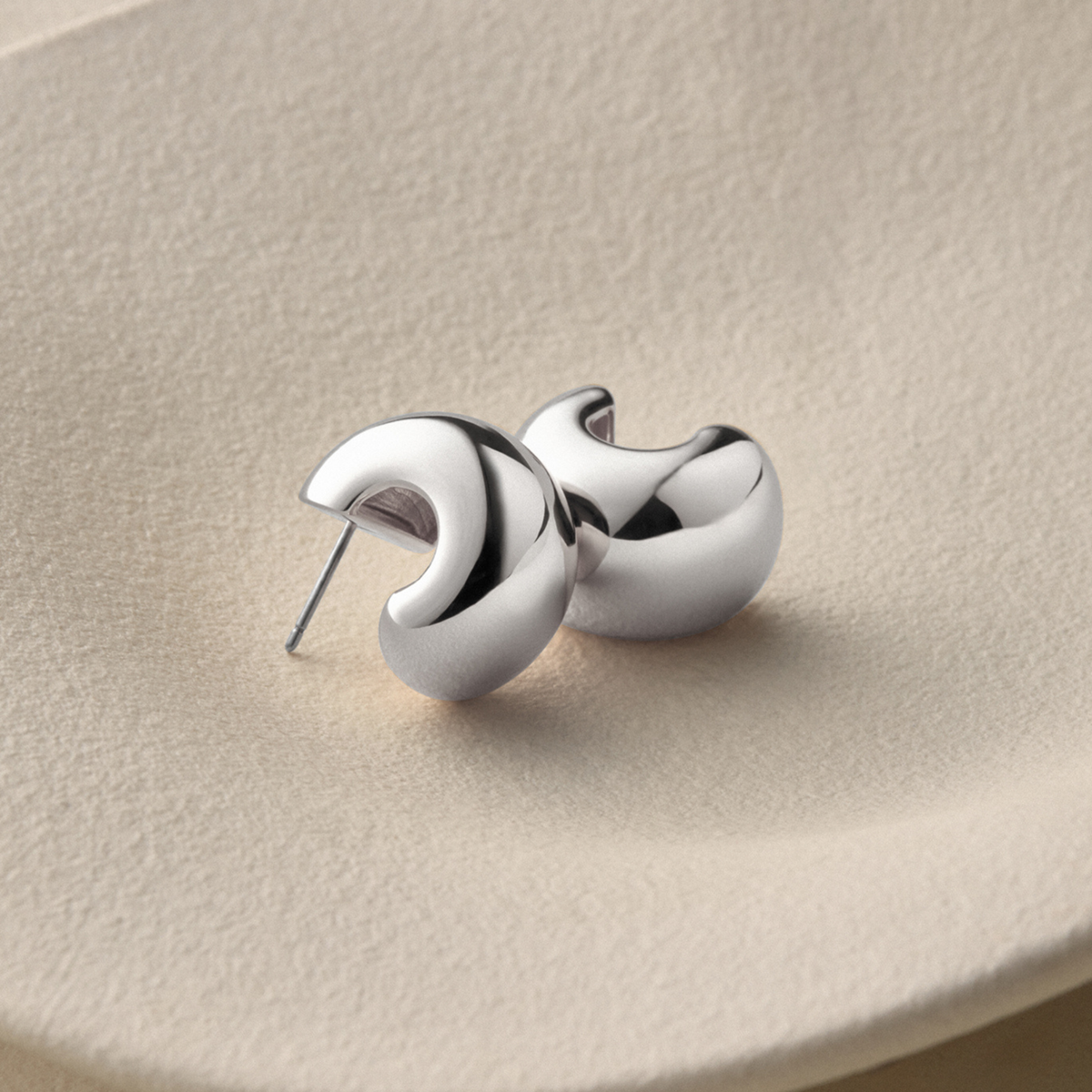 Jenny Bird Small Gemma Hoops - High Polish Silver
