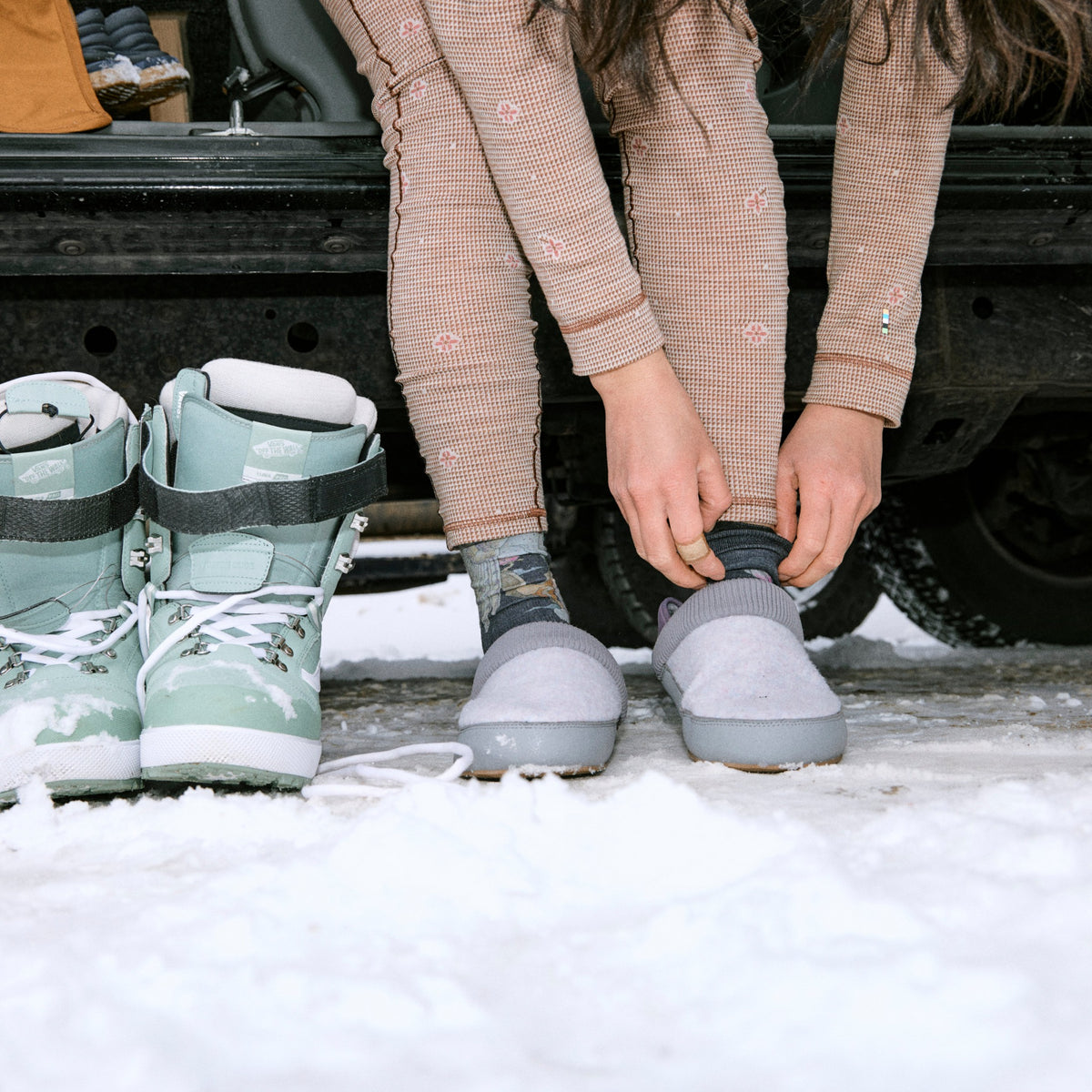 Smartwool Smartwool Cabin Mule Slipper - Light Gray Heather