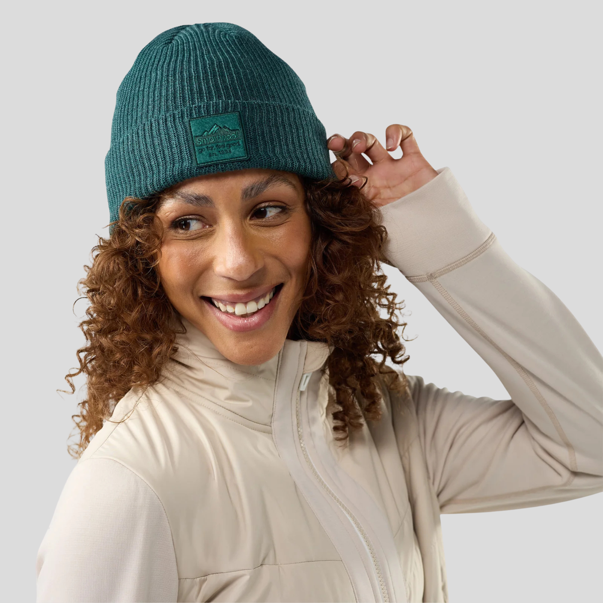 Smartwool Patch Beanie-Dusty Teal Heather