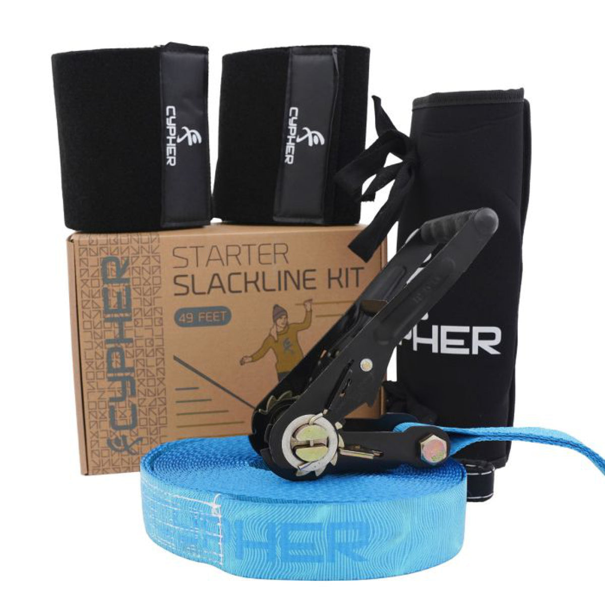 Cypher Starter Kit 15M/49 Feet Slack Line