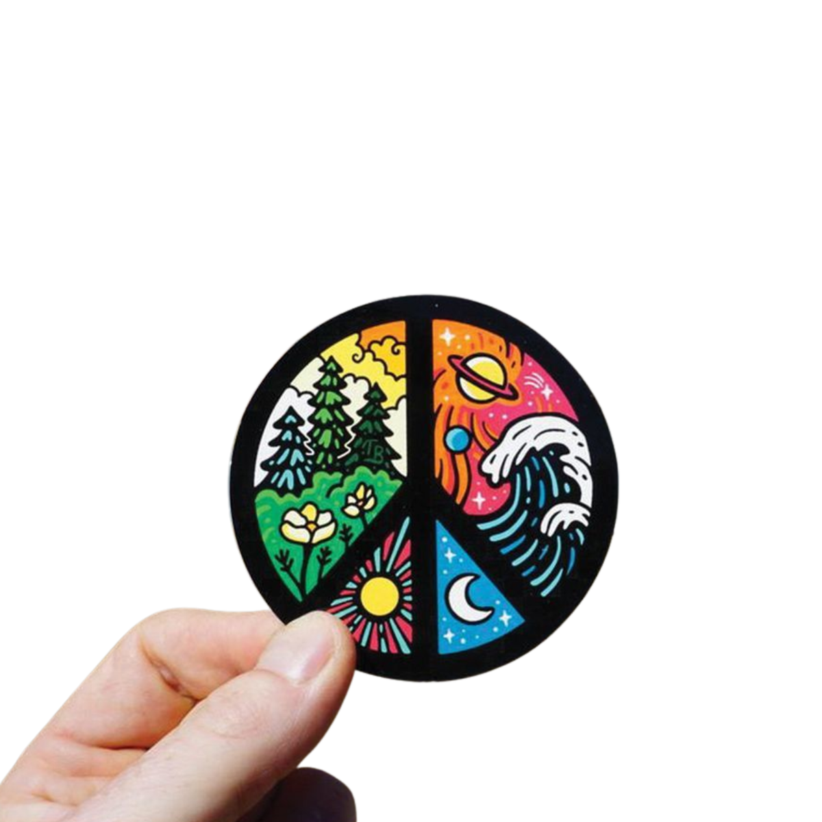 Liberty Mountain Sticker Art Peace Stickers