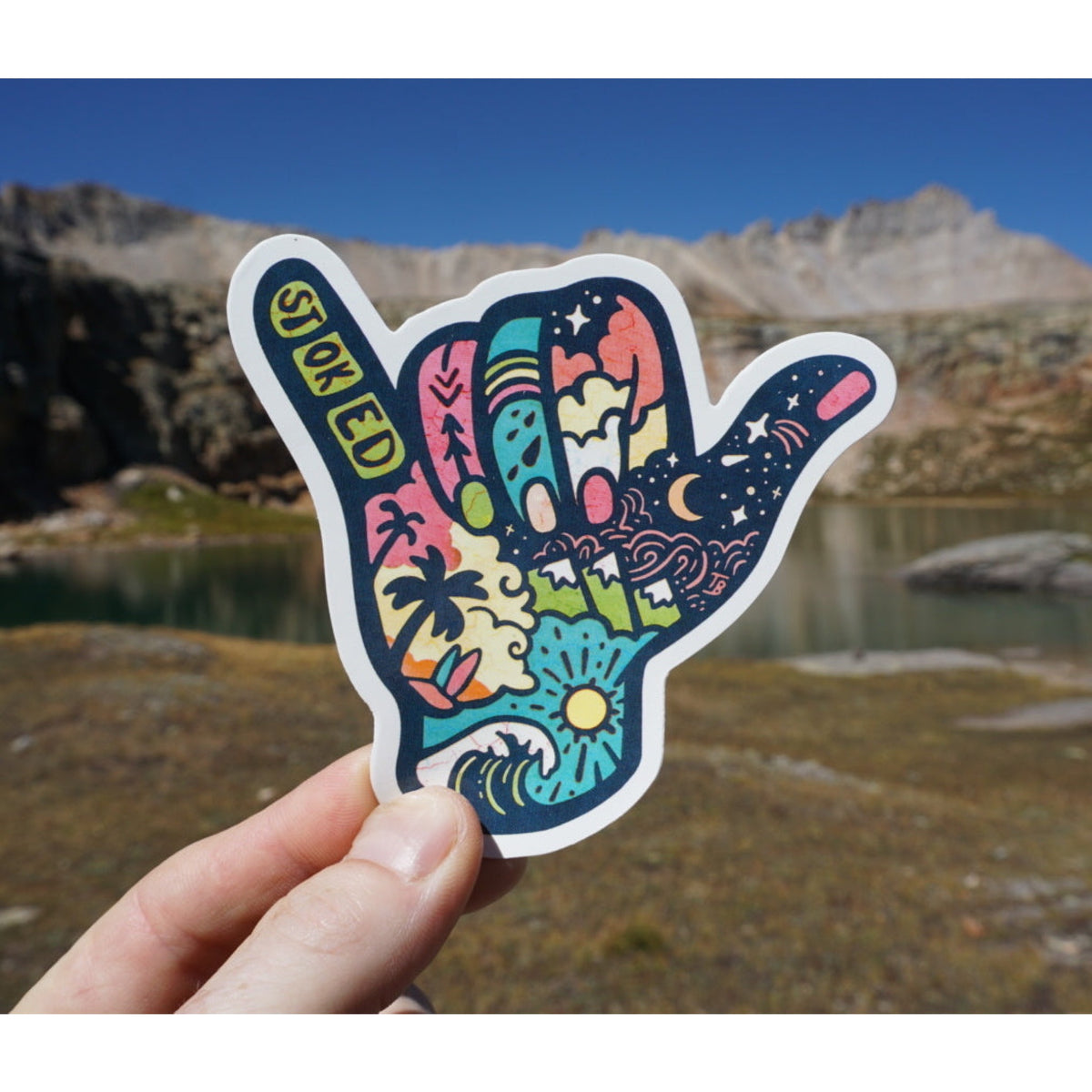 Sticker Art Sticker Art Stoked Sticker