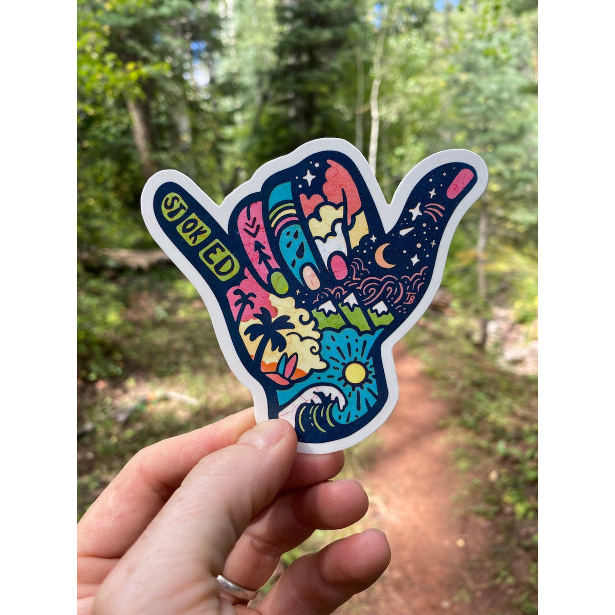 Sticker Art Sticker Art Stoked Sticker