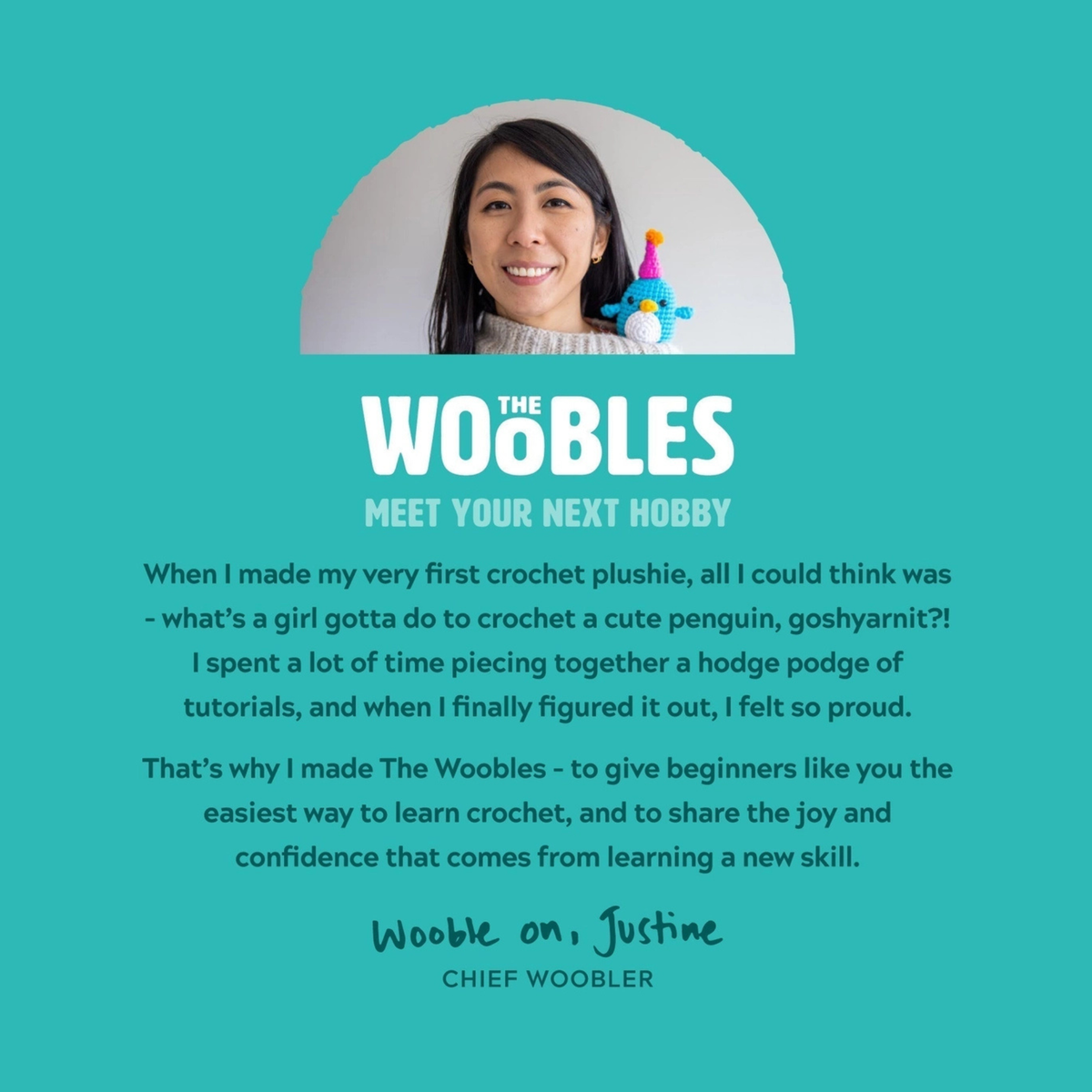 The Woobles Strawberry the Axolotl Crochet Kit