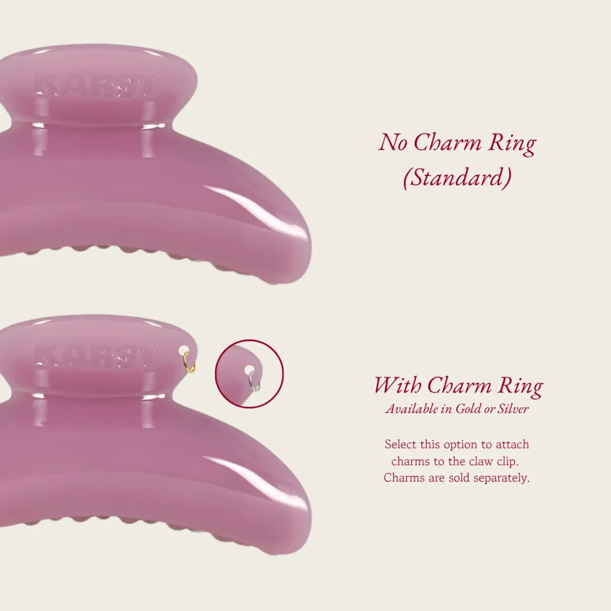 Karst Superclip Hair Claw - Sea Spray No Charm Ring-Sea Spray 