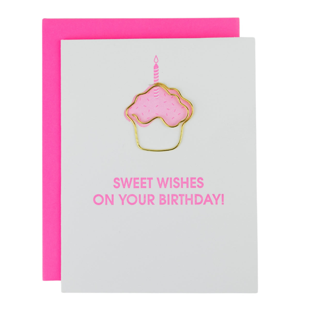 Chez Gagne Sweet Wishes On Your Birthday - Everyday Letterpress Card