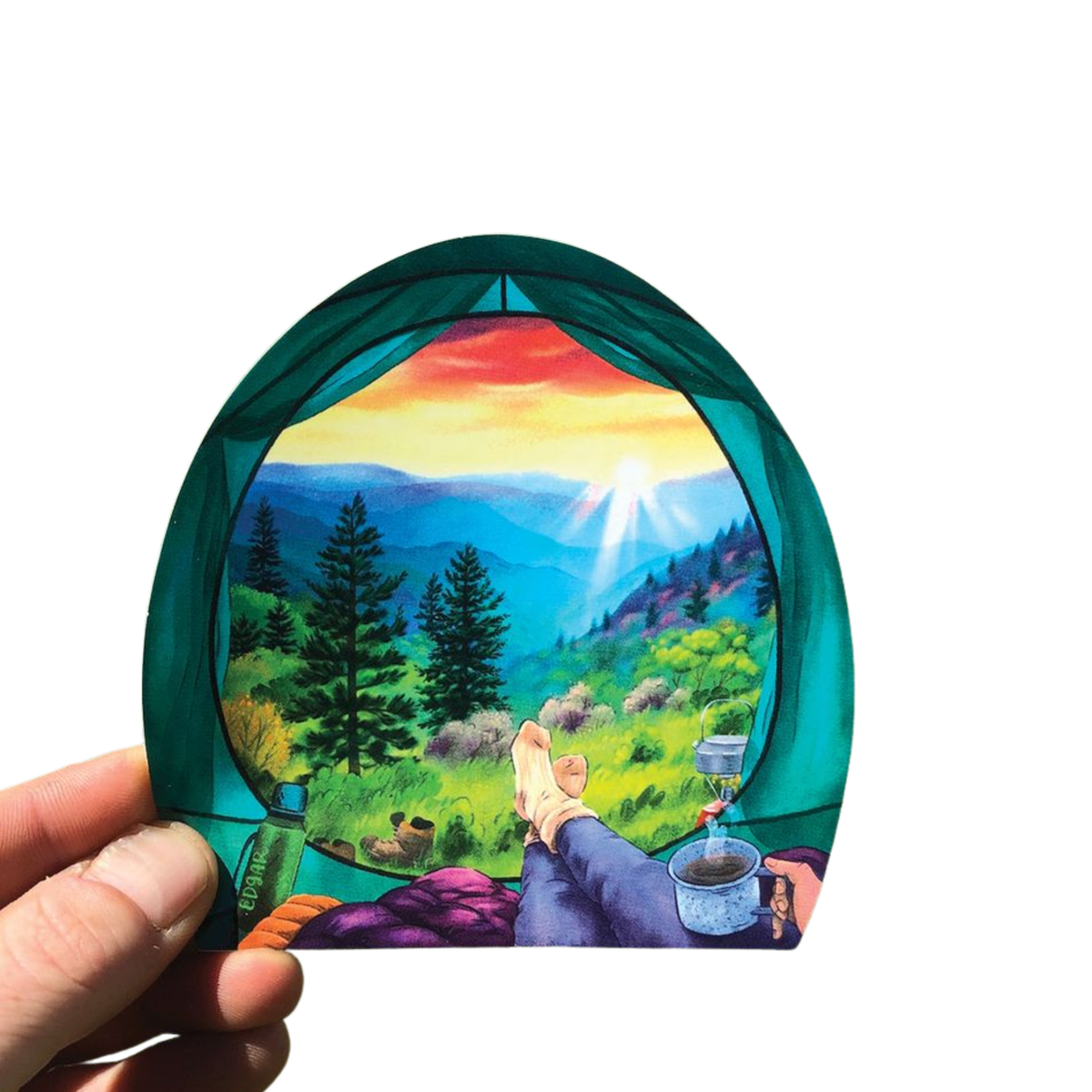 Liberty Mountain Tent View Mountain Sticker