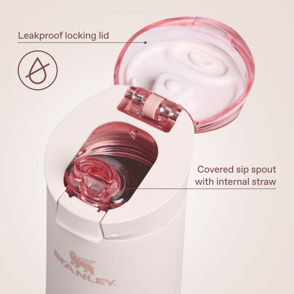 Stanley The Flowstate Spring Bottle - Soft Orchid