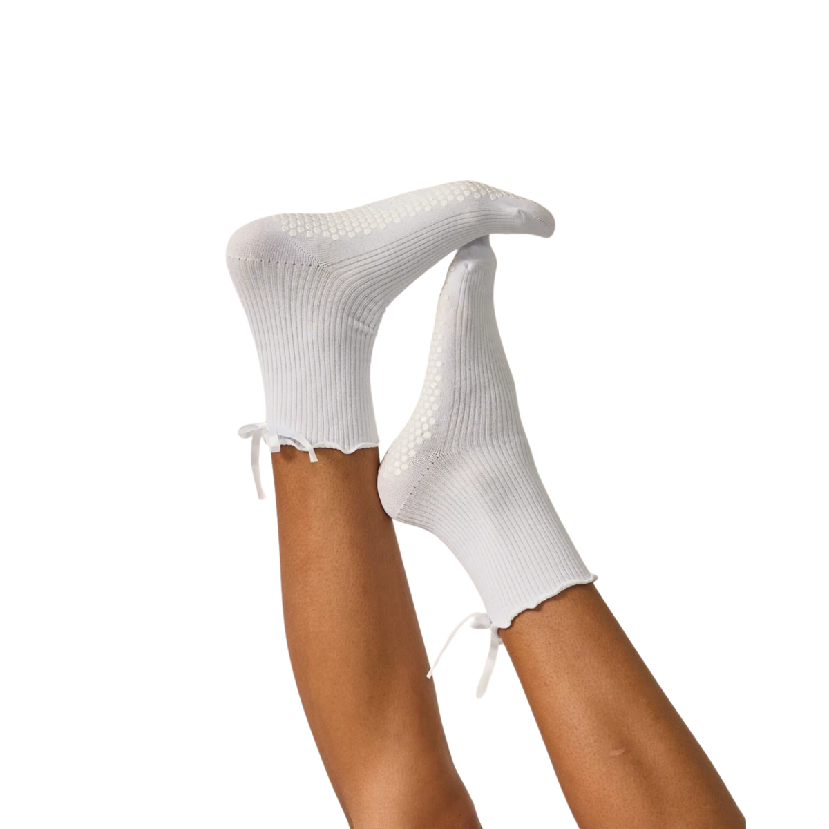 Lucky Honey The Juliet Sock in White-White