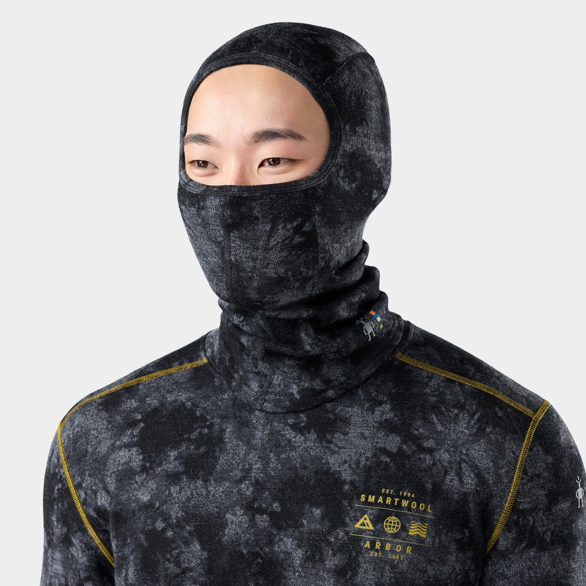 Smartwool Thermal Merino Balaclava-Black Tie Dye