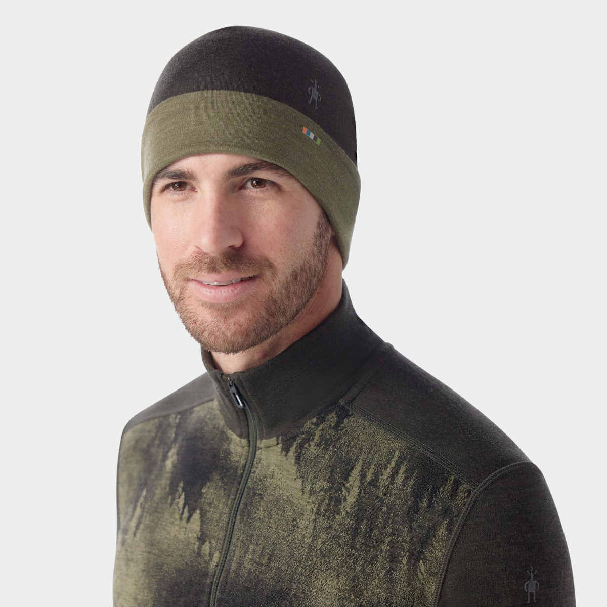 Smartwool Thermal Merino Reversible Cuffed Beanie-North Woods Heather
