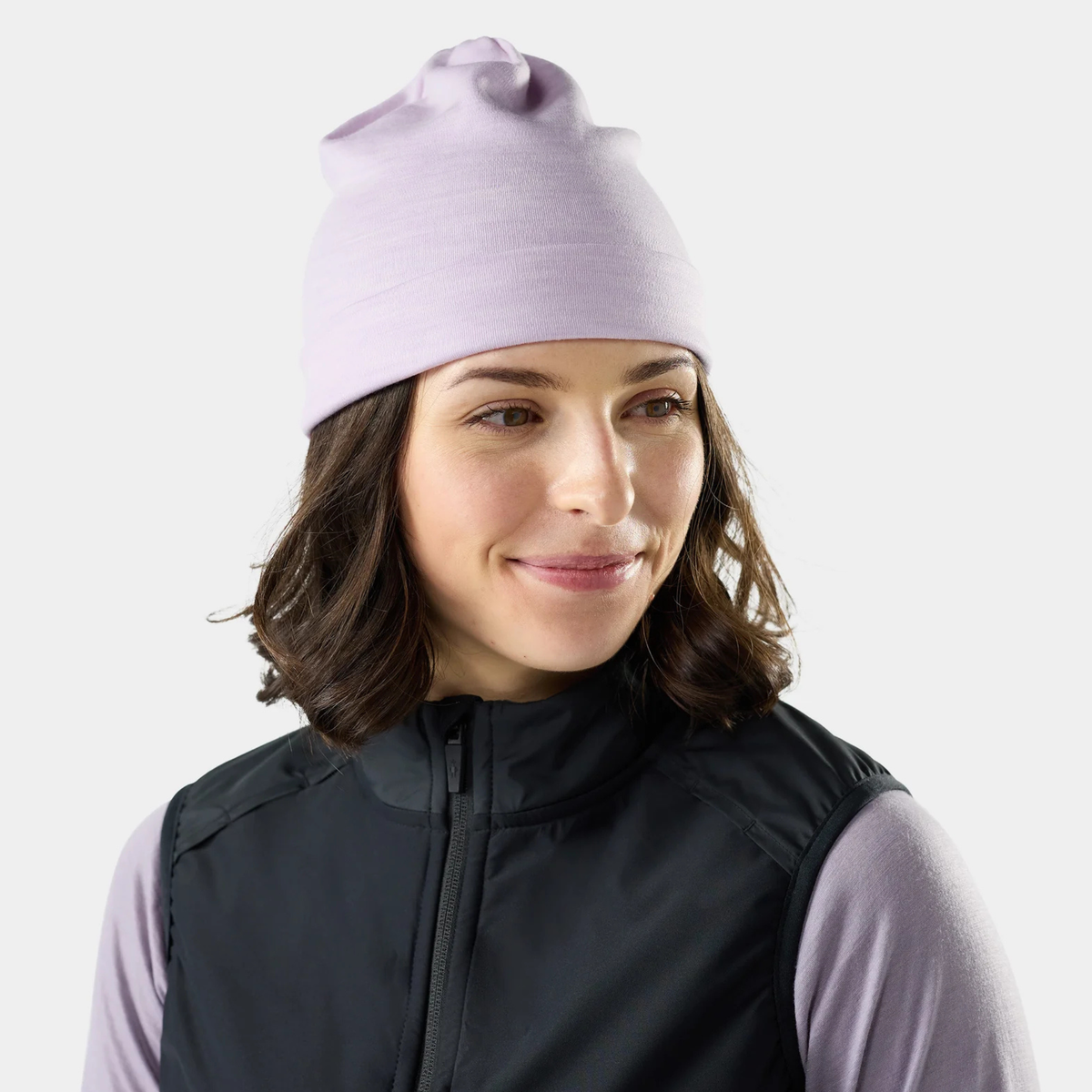 Smartwool Thermal Merino Reversible Cuffed Beanie-Lavender Sky Heather