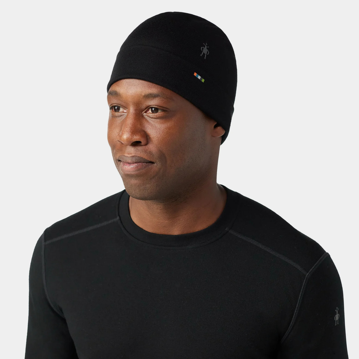Smartwool Thermal Merino Reversible Cuffed Beanie-Black