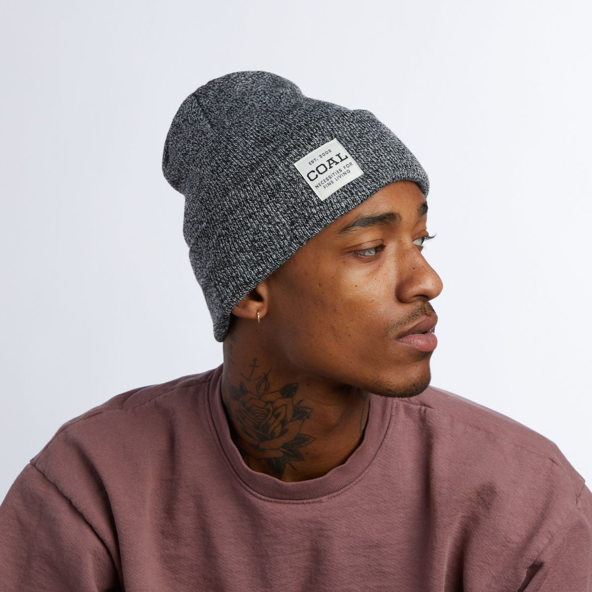 Coal Uniform Mid Beanie - BLM_Black Marl