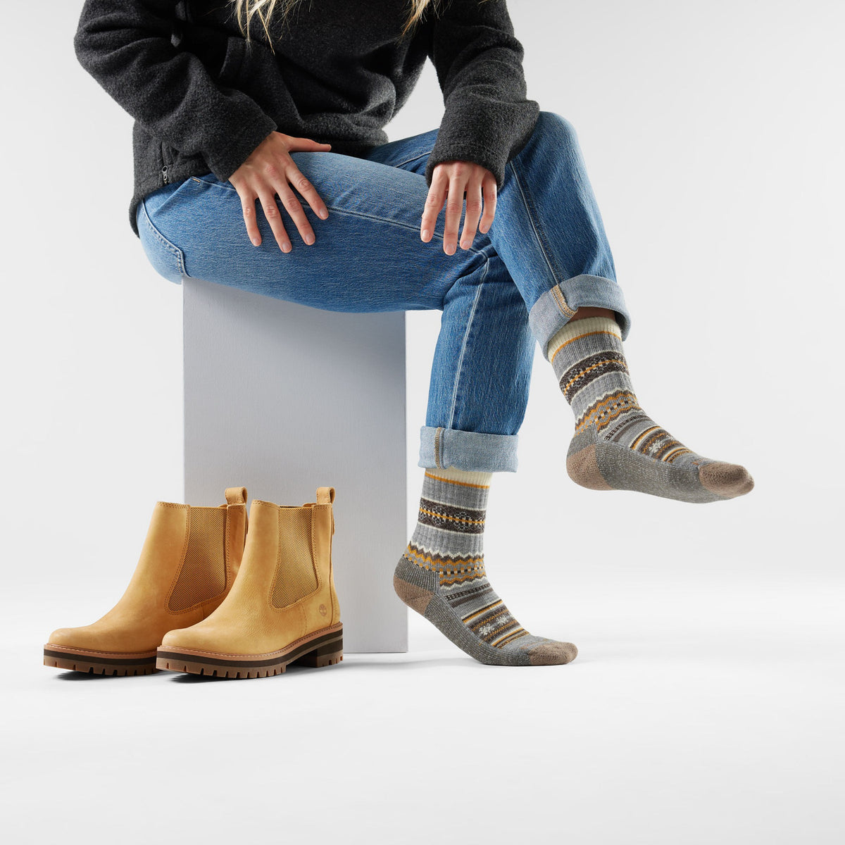 Smartwool Unisex Everyday Snowed In Sweater Crew Socks