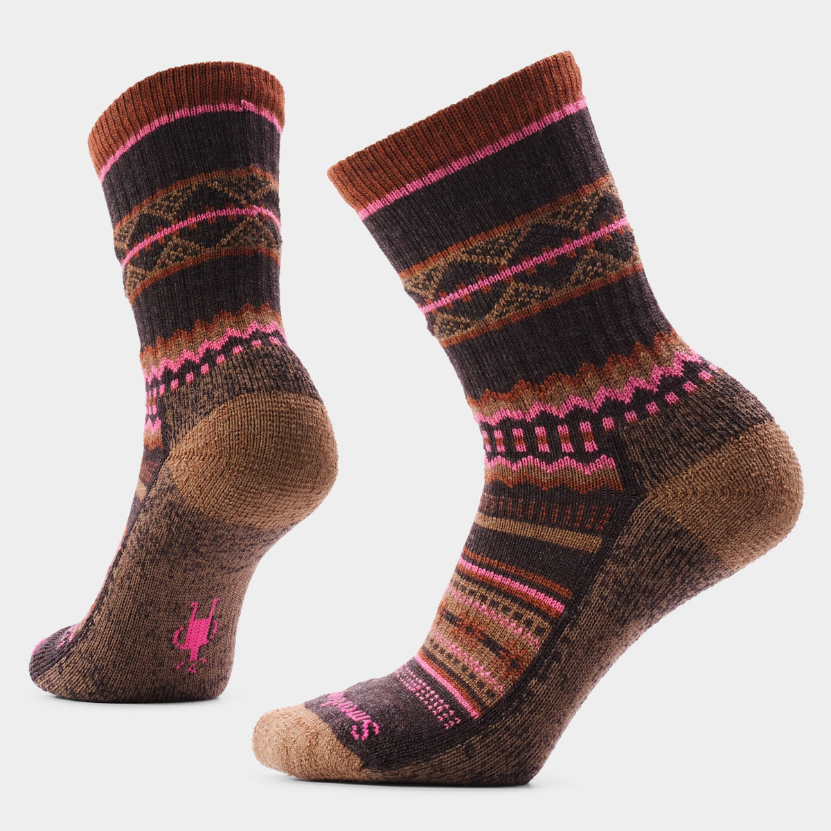Smartwool Unisex Everyday Snowed In Sweater Crew Socks - 207_Chestnut