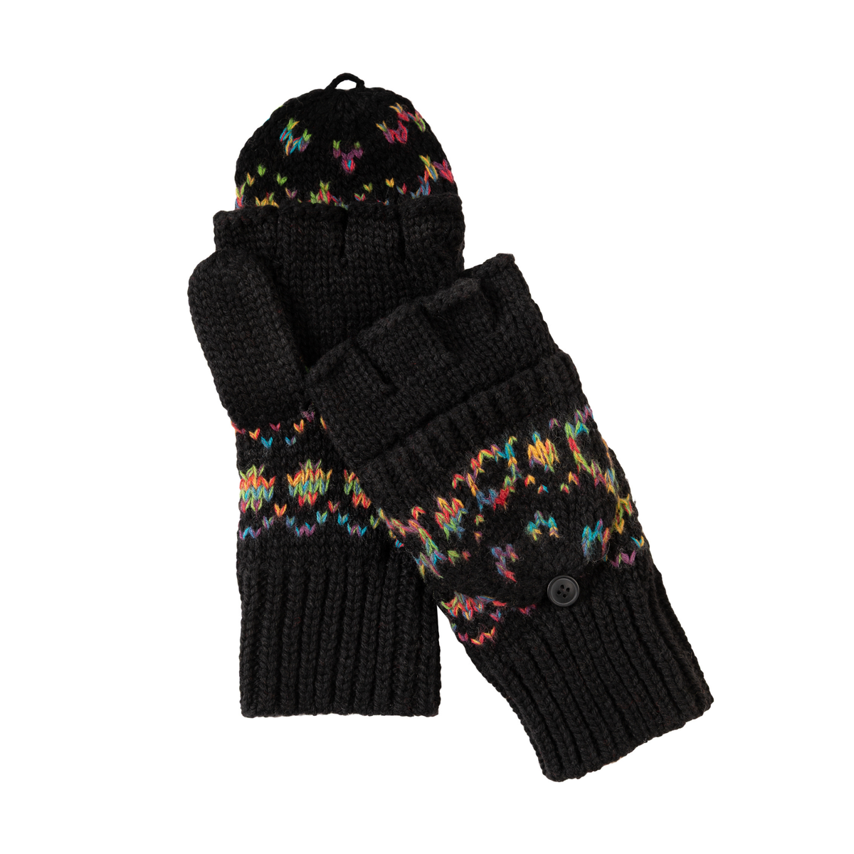Faherty Unisex Harbor Lights Fairisle Pop-Top-Black
