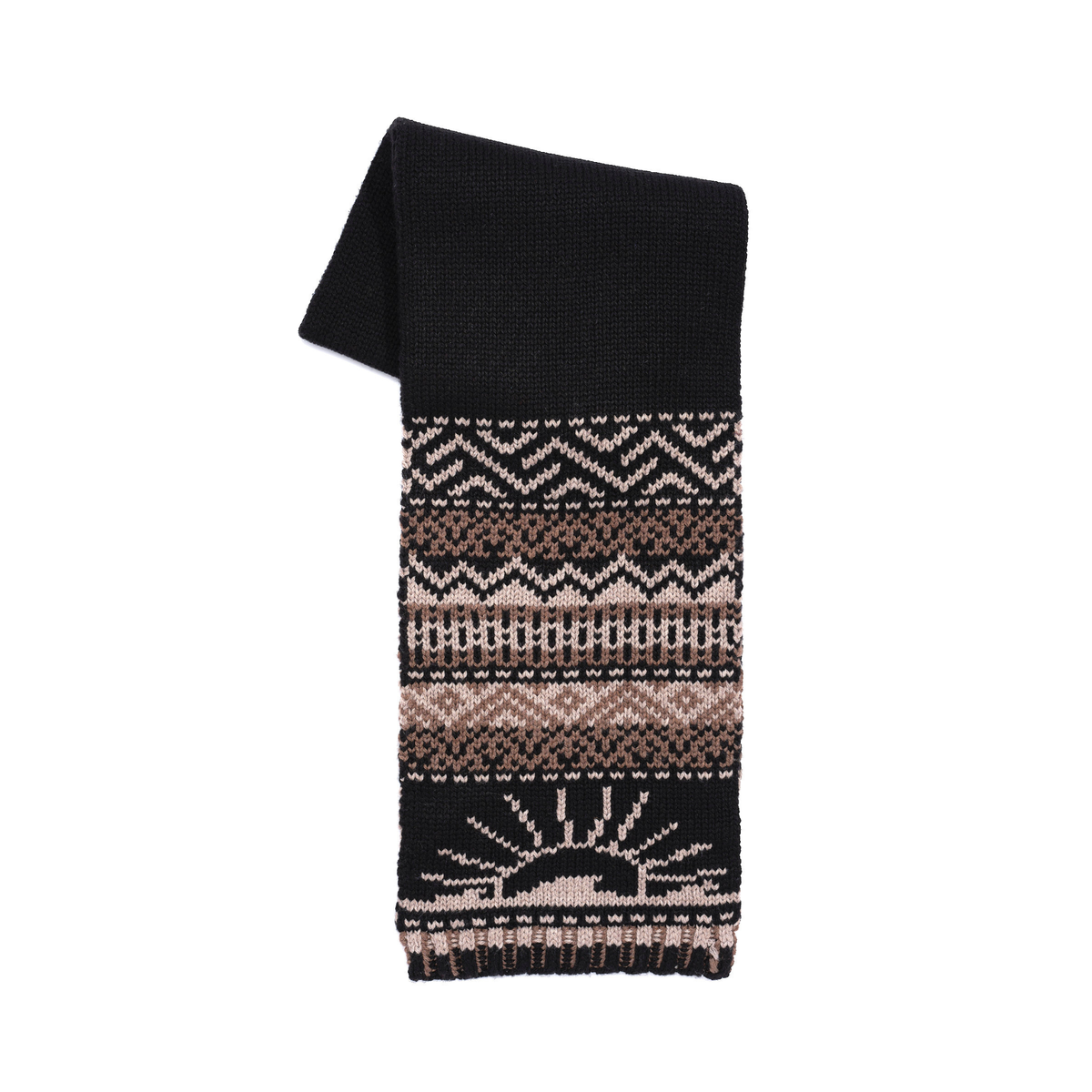 Faherty Unisex Sun And Wave Novelty Scarf-Black