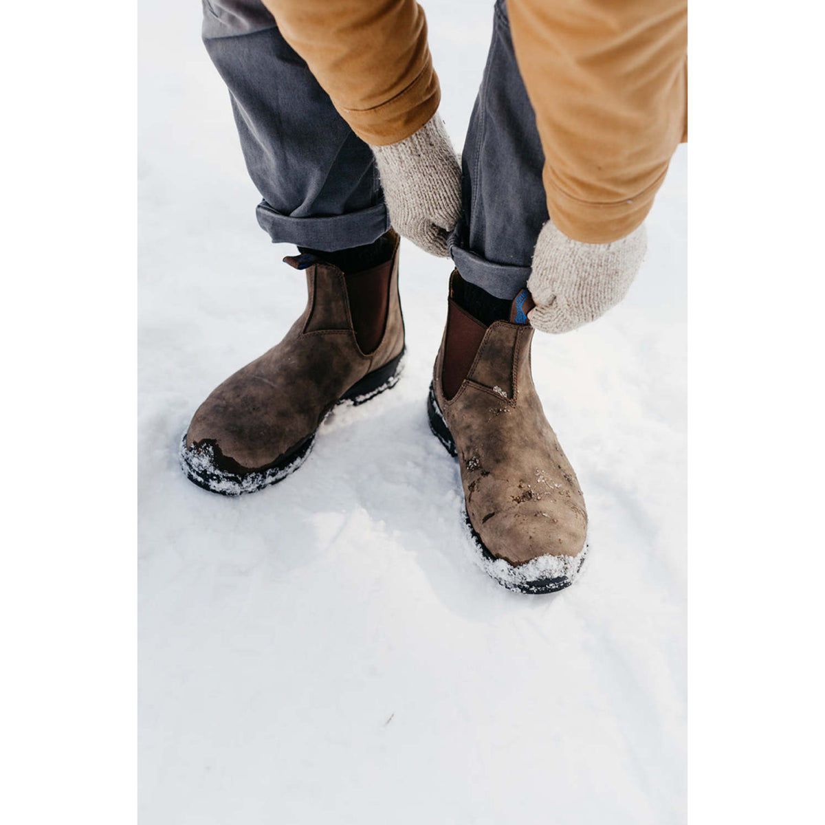 Blundstone Unisex Thermal Chelsea Boots - Rustic Brown