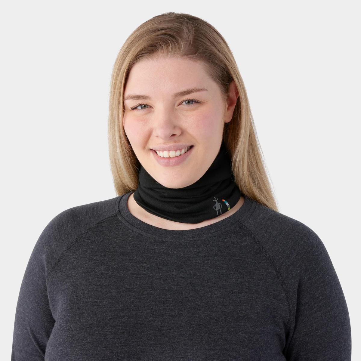 Smartwool Unisex Thermal Merino Reversible Neck Gaiter-Black