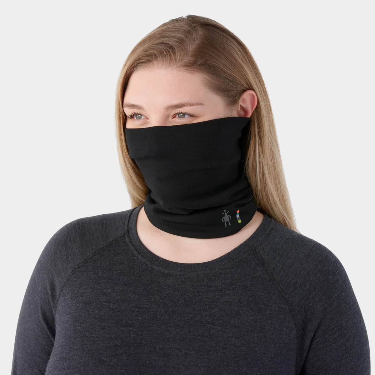 Smartwool Unisex Thermal Merino Reversible Neck Gaiter-Black